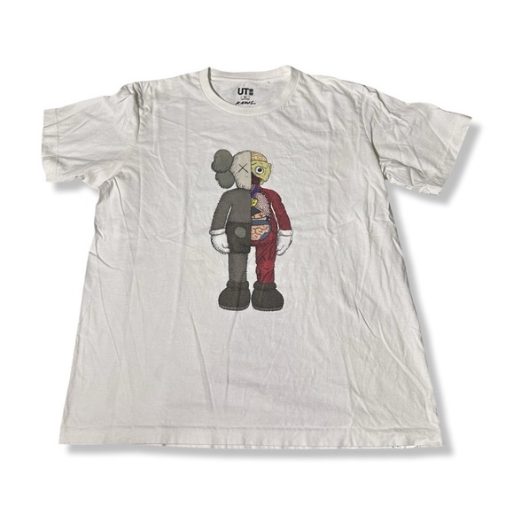 kaws Other - UNIQLO KAWS Inside Out Tshirt White Graphic Size XL Streetwear